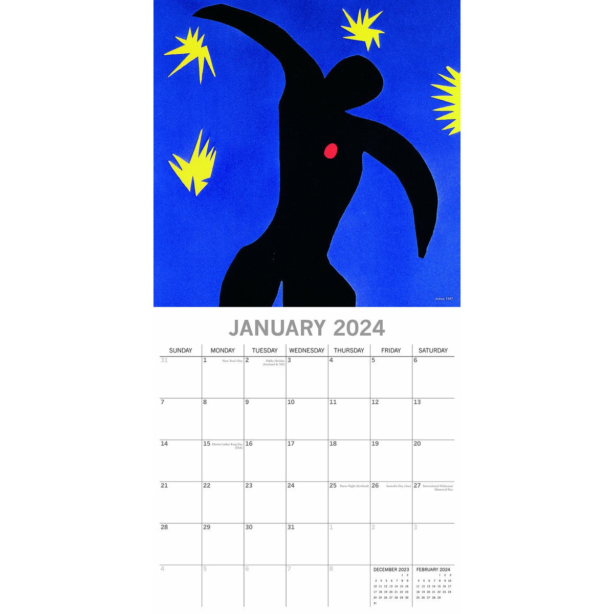 calendrier Henri Matisse 2024