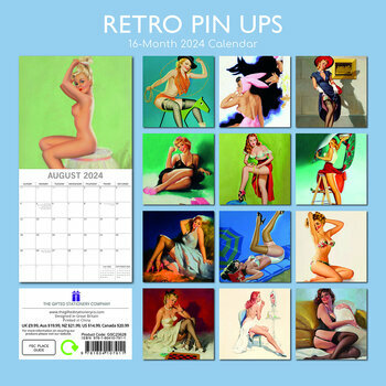 Calendrier 2024 Pin-up retro sexy Calendrier 2024 Pin-up retro sexy