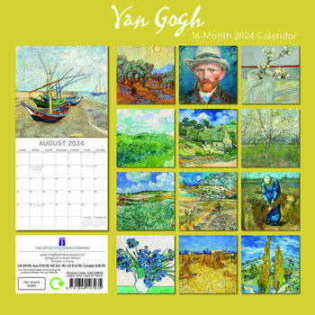 Calendrier 2024 Vincent Van Gogh Calendrier 2024 Vincent Van Gogh