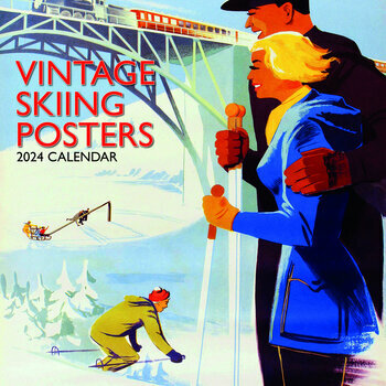 Calendrier 2024 Affiche ski retro Calendrier 2024 Affiche ski retro