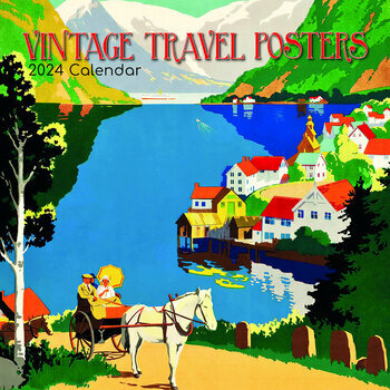 Calendrier 2024 Affiche voyage vintage