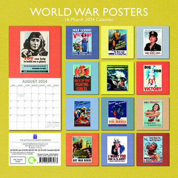 Calendrier 2024 Affiche de guerre retro Calendrier 2024 Affiche de guerre retro