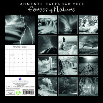 Calendrier 2024 Force de la nature noir et blanc