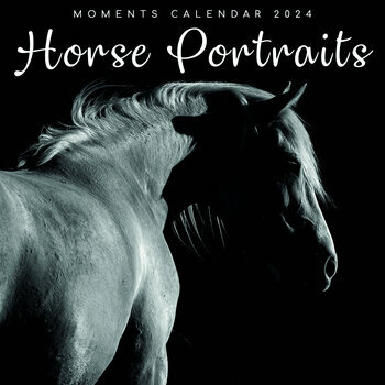 Calendrier 2024 Chevaux noir et blanc Calendrier 2024 Chevaux noir et blanc