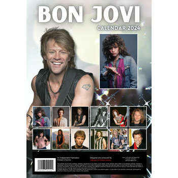 Calendrier 2024 Jon Bon Jovi format A3 Calendrier 2024 Jon Bon Jovi format A3