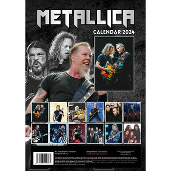 Calendrier 2024 Metallica format A3 Calendrier 2024 Metallica format A3