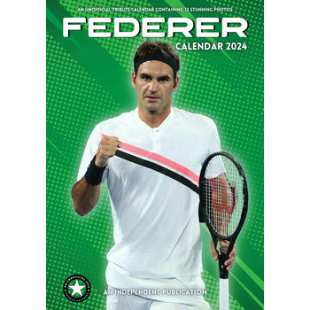 Calendrier 2024 Roger Federer format A3 Calendrier 2024 Roger Federer format A3