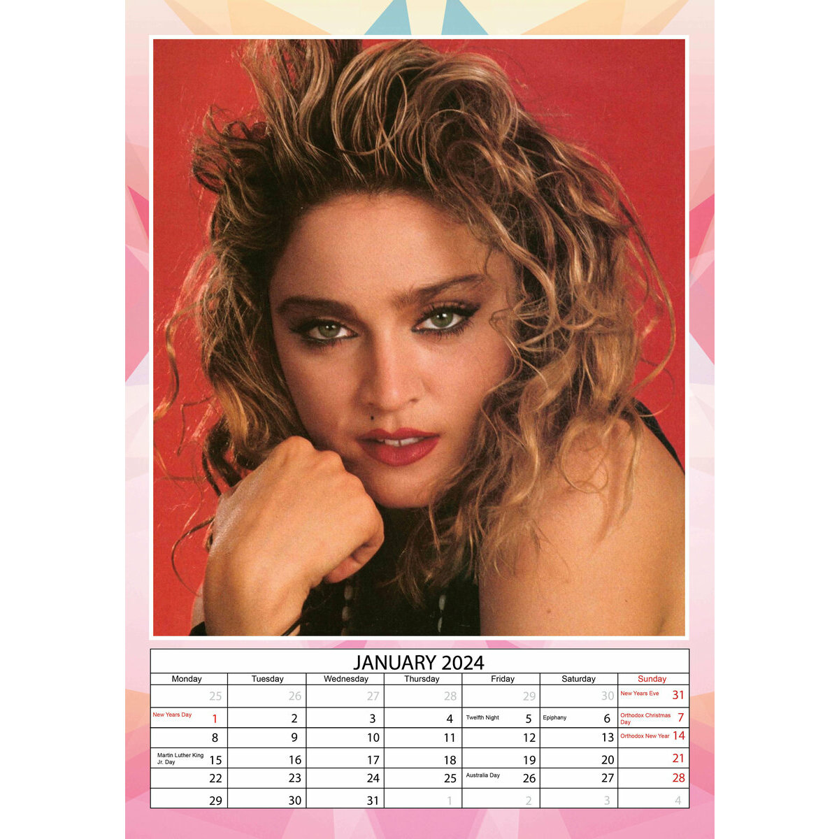 Calendrier 2024 Madonna A3