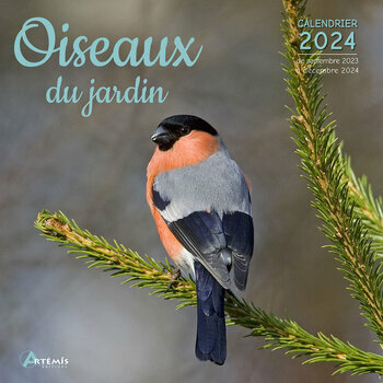 Calendrier 2024 Oiseaux du jardin