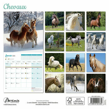 Calendrier 2024 Chevaux