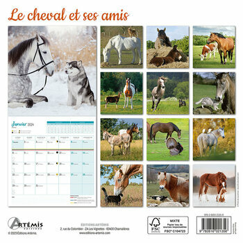 Calendrier 2024 Le cheval et ses amis