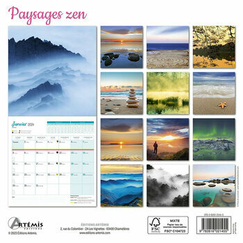 Calendrier 2024 Paysage zen Calendrier 2024 Paysage zen
