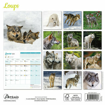 Calendrier 2024 Loup Calendrier 2024 Loup