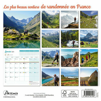 Calendrier 2024 Sentiers de randonnées Calendrier 2024 Sentiers de randonnées