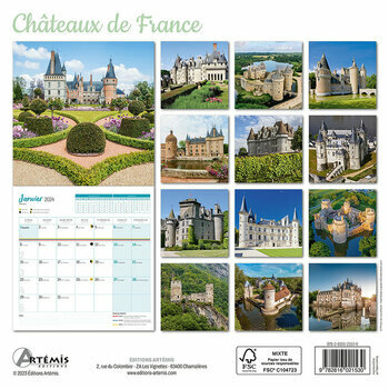 Calendrier 2024 Châteaux de France
