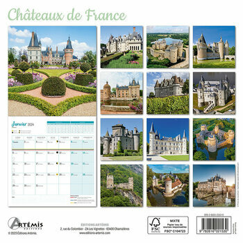 Calendrier 2024 Châteaux de France Calendrier 2024 Châteaux de France
