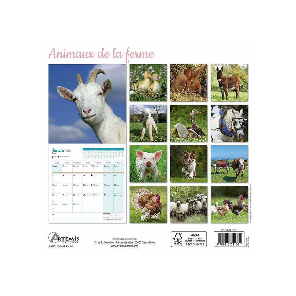 Calendrier 2025 Animaux de la Ferme : Un Voyage Champêtre au Fil des Mois