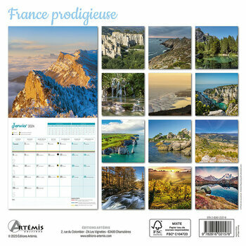 Calendrier 2024 France prodigieuse