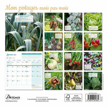 Calendrier 2024 Mon potager mois par mois