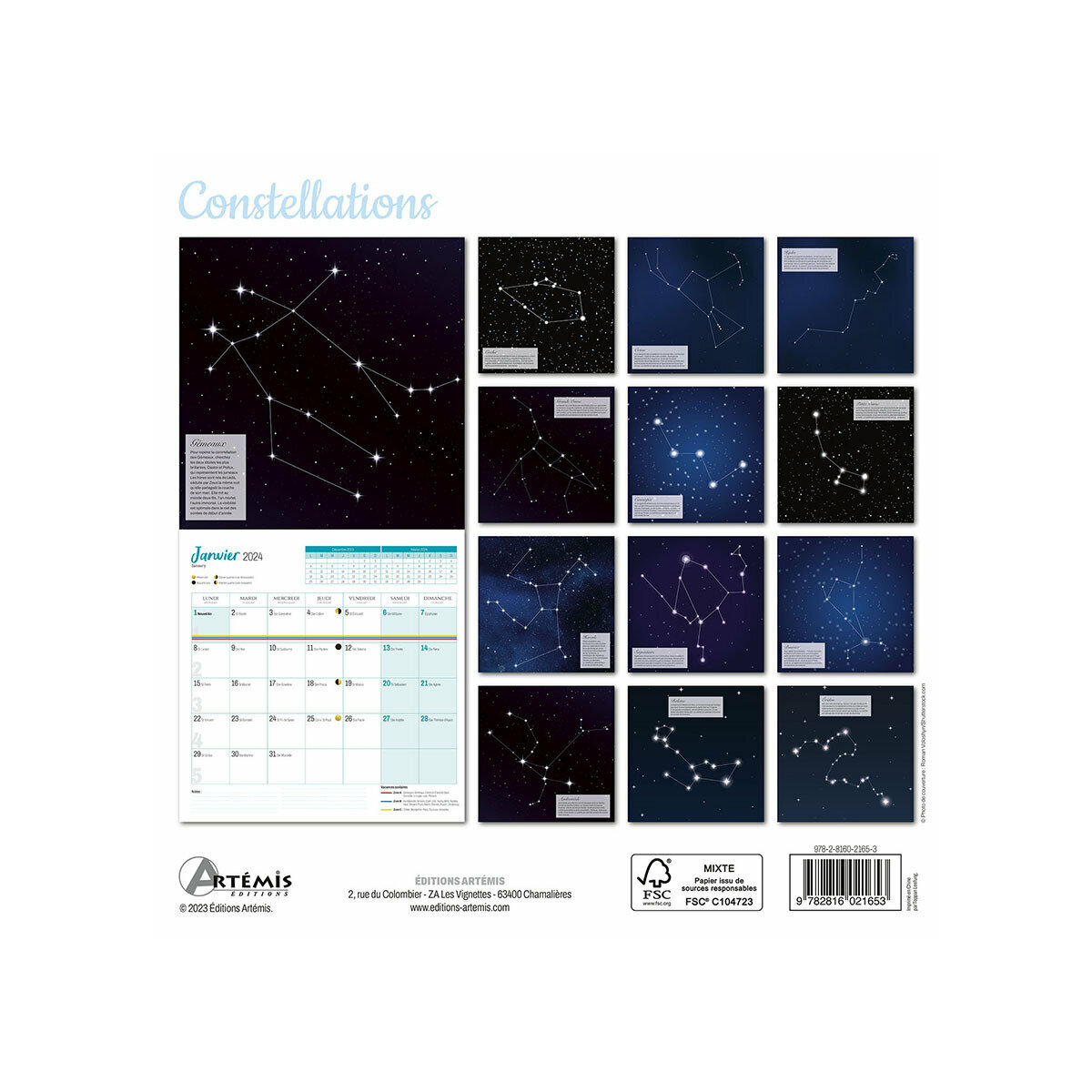 Calendrier 2024 Constellation