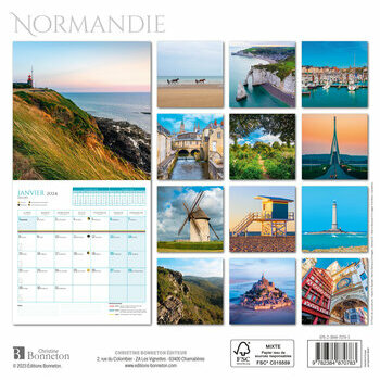 Calendrier 2024 Normandie