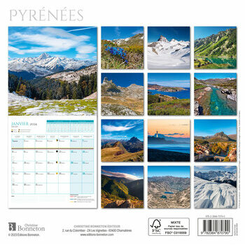 Calendrier 2024 Pyrénées