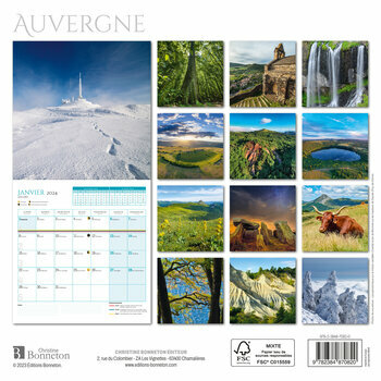 Calendrier 2024 Auvergne