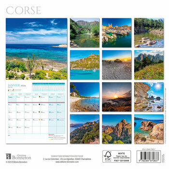 Calendrier 2024 Corse