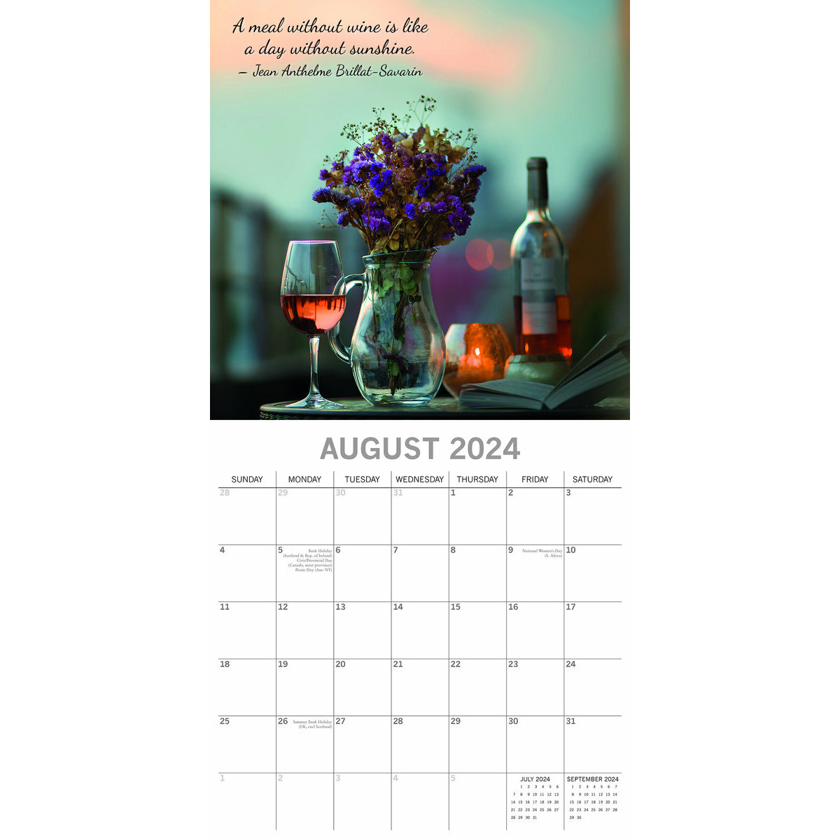 calendrier Vin 2024