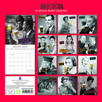 Calendrier 2024 Photo rétro bière Calendrier 2024 Photo rétro bière