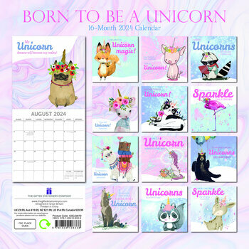Calendrier 2024 Licorne rigolote Calendrier 2024 Licorne rigolote