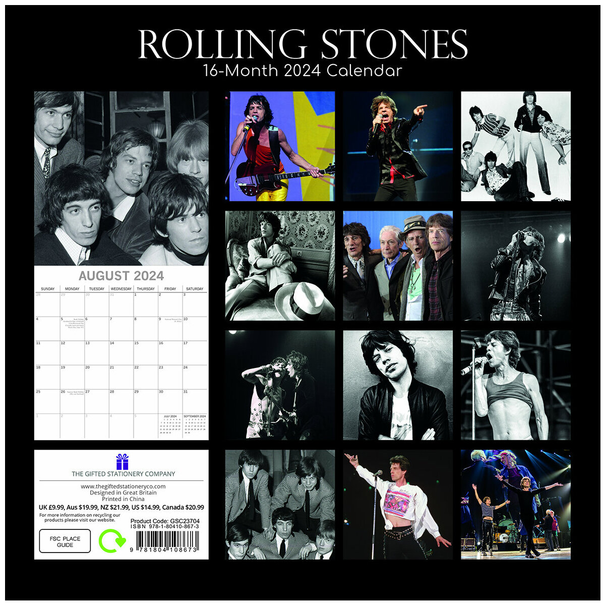 Calendrier 2024 Rolling stones
