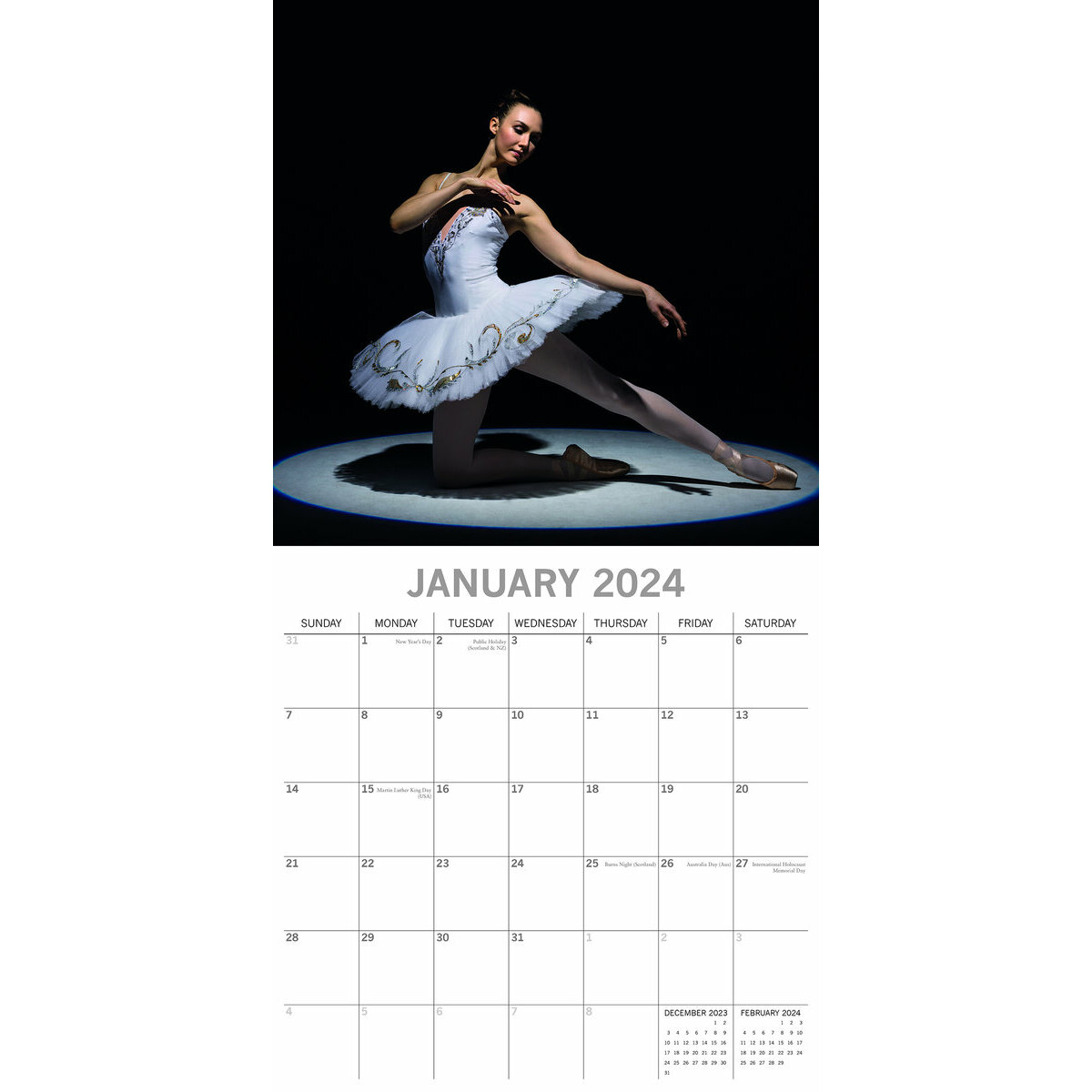 Calendrier 2025 Ballet de danse