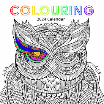 Calendrier 2024 à colorier