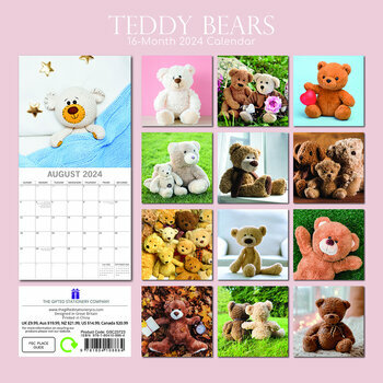Calendrier 2024 Ourson peluche Calendrier 2024 Ourson peluche