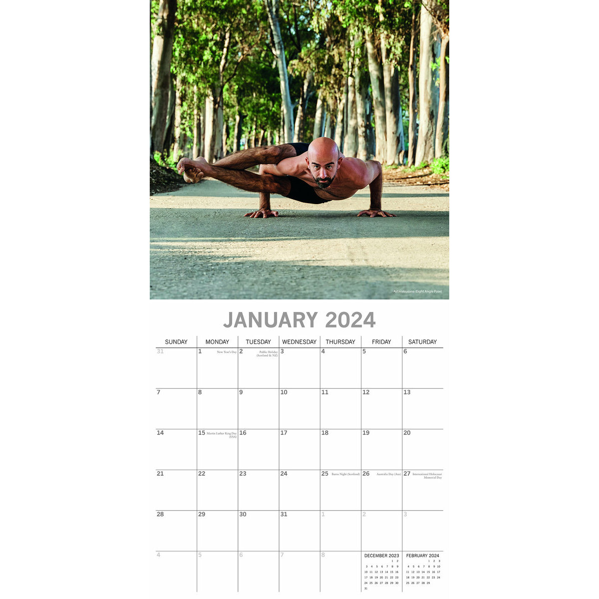 Calendrier 2024 Yoga