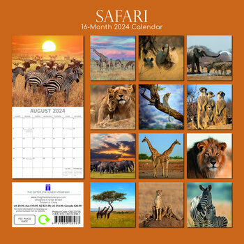 Calendrier 2024 Safari Calendrier 2024 Safari