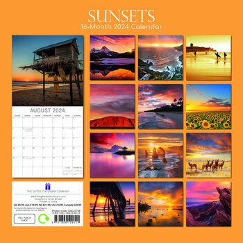 Calendrier 2024 Couche de soleil Calendrier 2024 Couche de soleil
