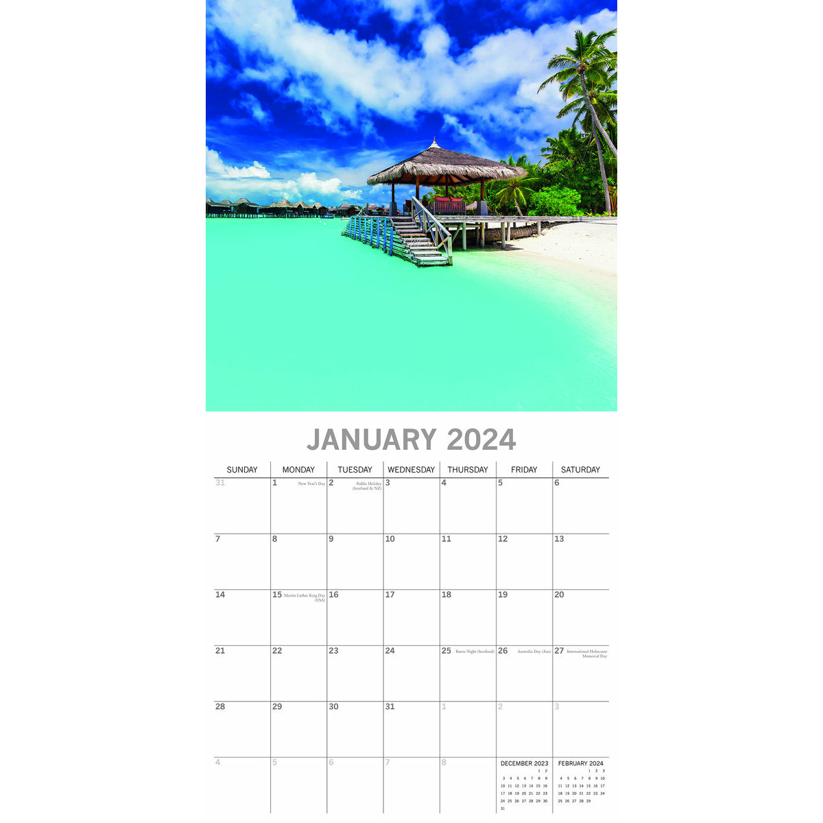 Calendrier 2024 Escapade de rêve
