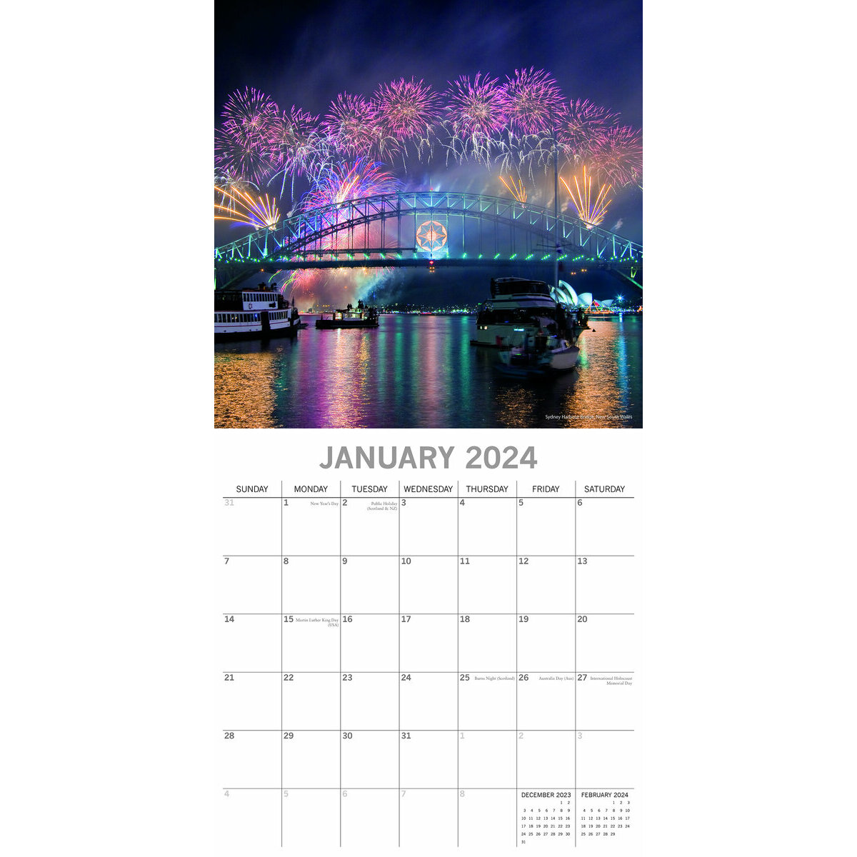 Calendrier 2025 Tourisme Australie