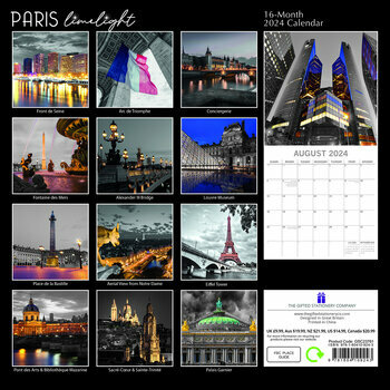 Calendrier 2024 Paris by night
