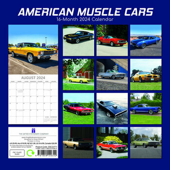 Calendrier 2024 Voiture américaine racée Calendrier 2024 Voiture américaine racée