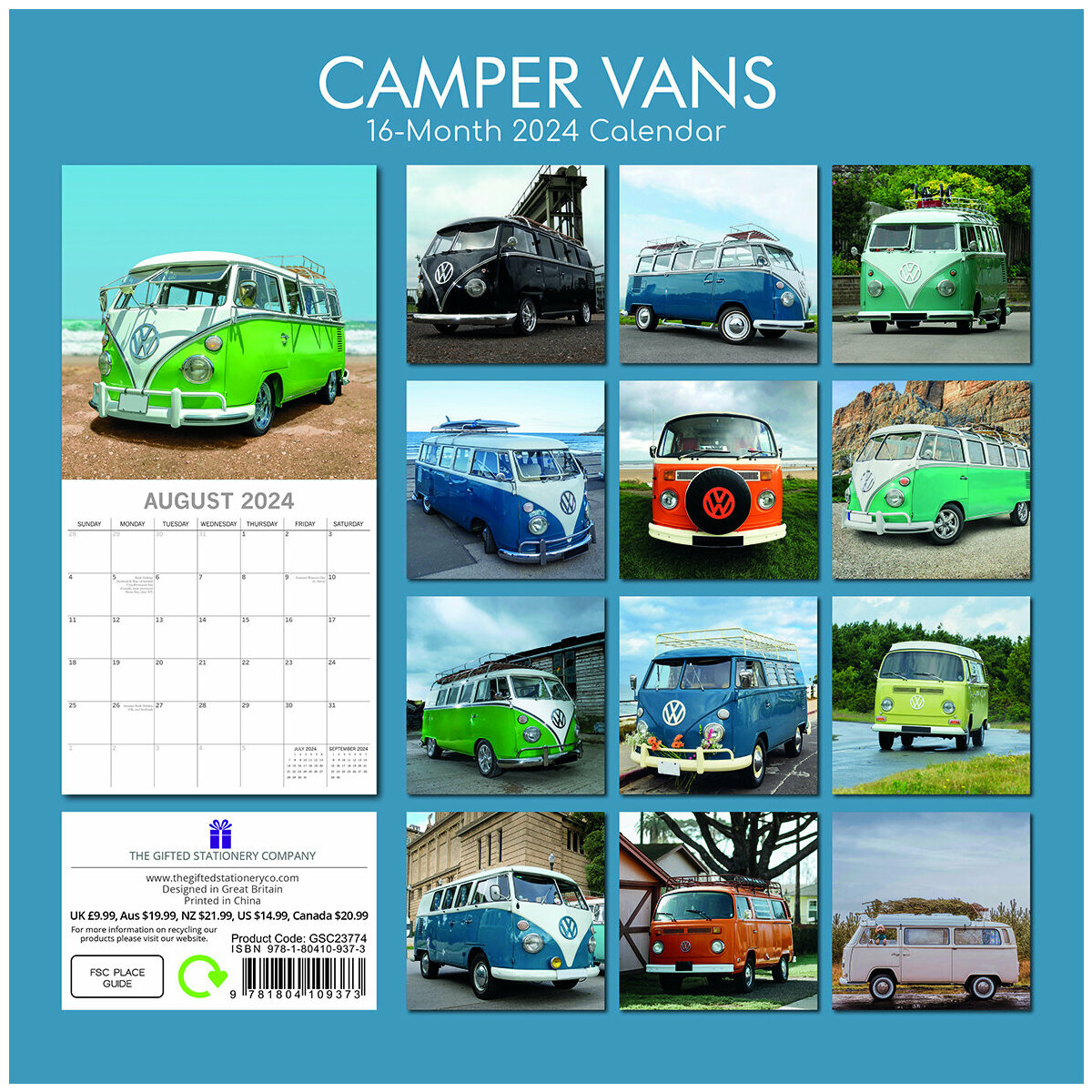 Calendrier 2024 Combi Volkswagen