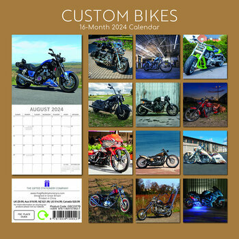Calendrier 2024 Moto customisée Calendrier 2024 Moto customisée