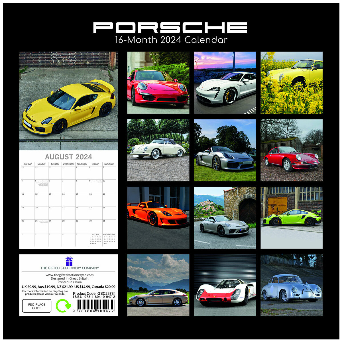 Calendrier 2024 Porsche