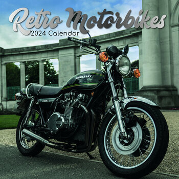 Calendrier 2024 Moto de course retro