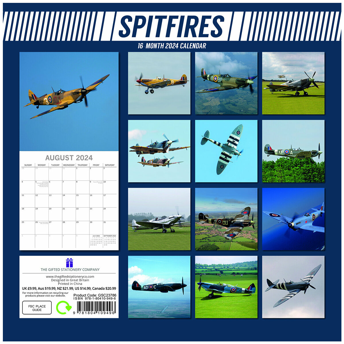Calendrier 2024 Avion de chasse