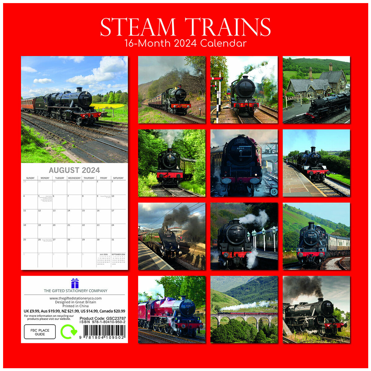 Calendrier 2024 Train à vapeur