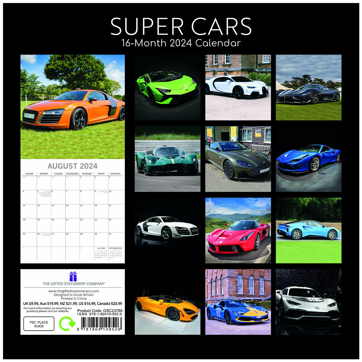 Calendrier 2024 Voiture de sport
