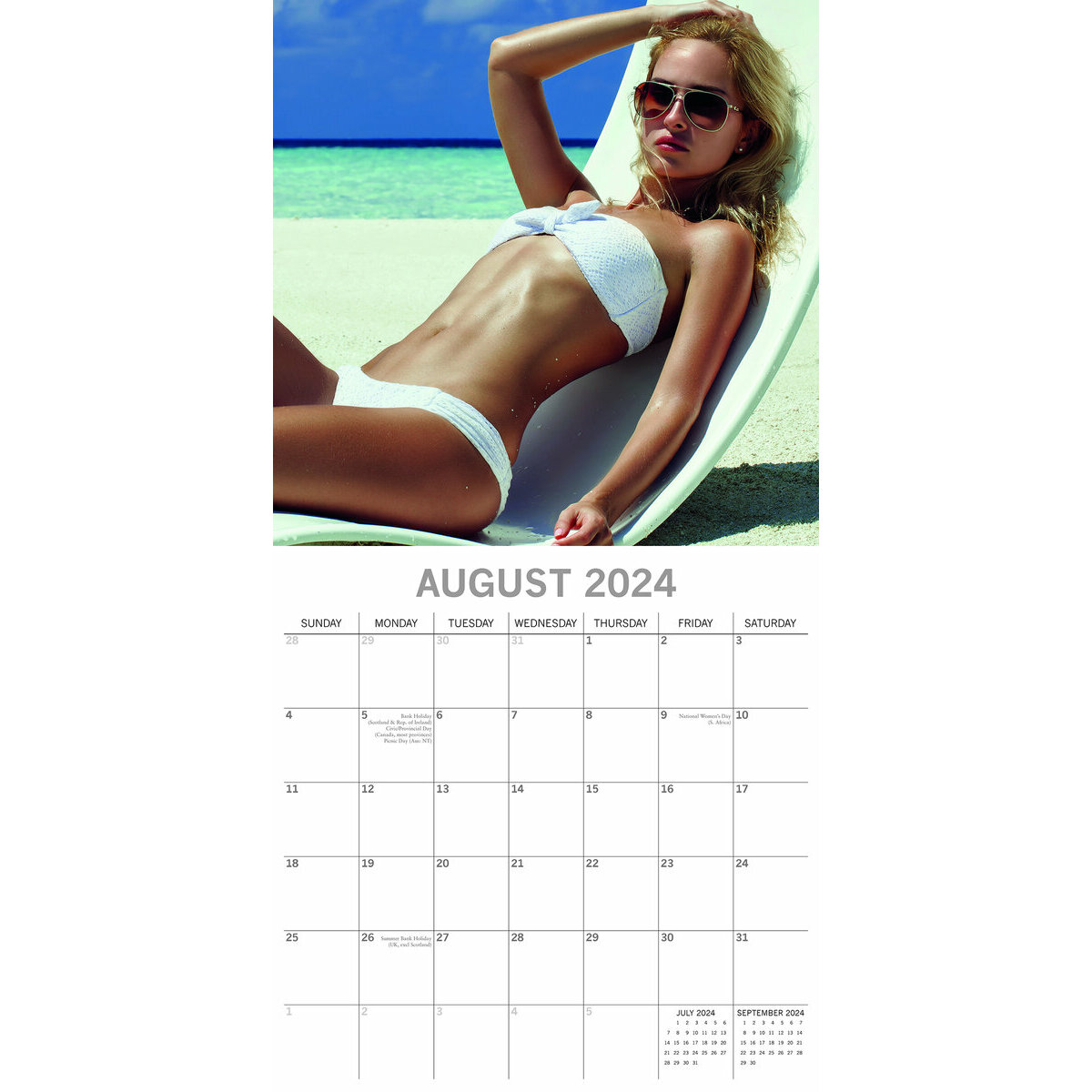 Calendrier 2024 Sexy femme bikini